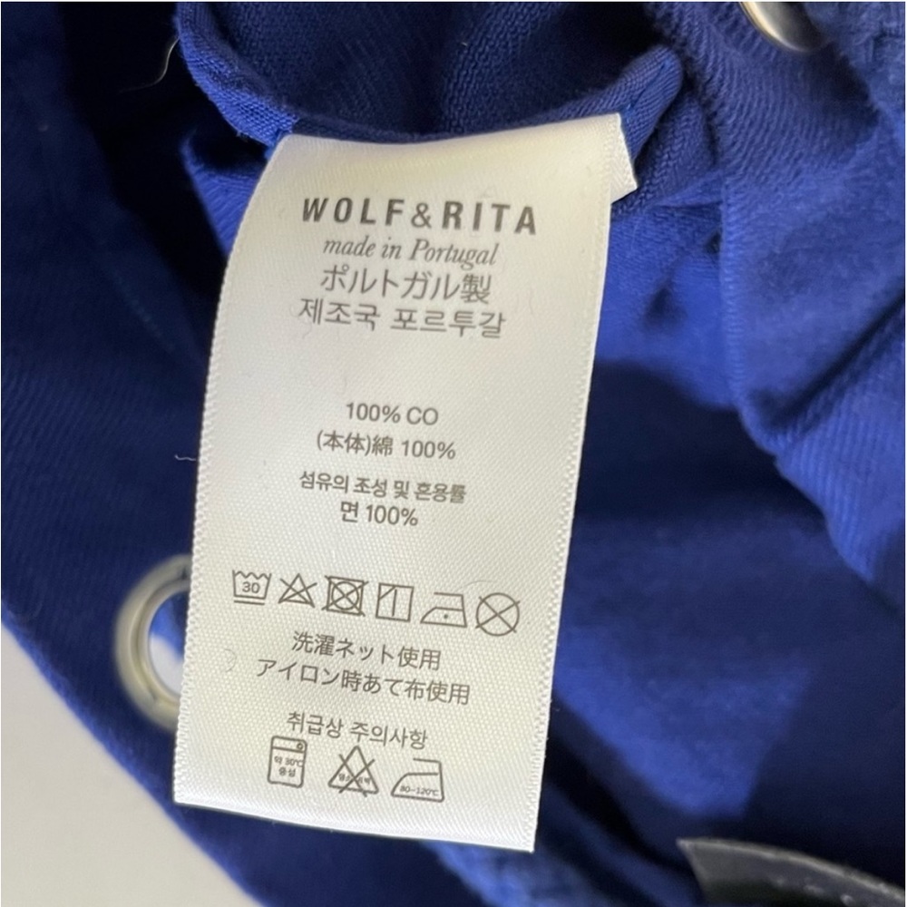 Nwt Wolf & Rita Blue Patchwork Drawstring Texas S… - image 2